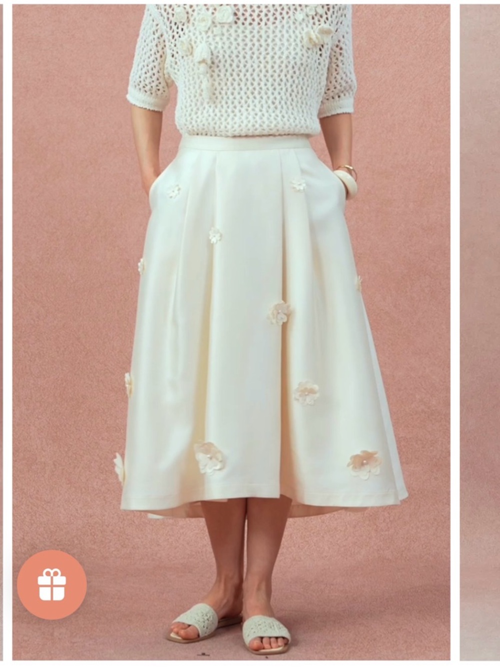 Chic Cream Maxi Skirt